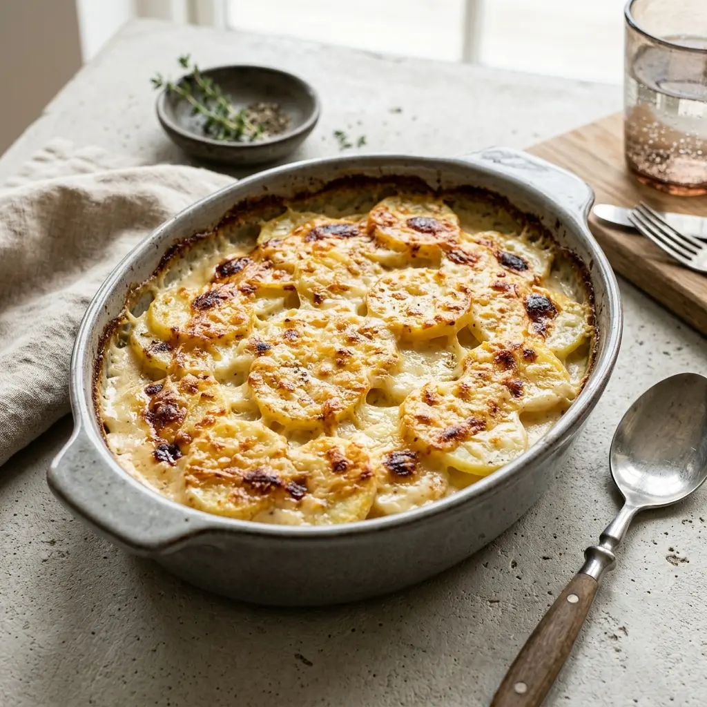 Fotografie cu Pommes dauphinoise gata de servire