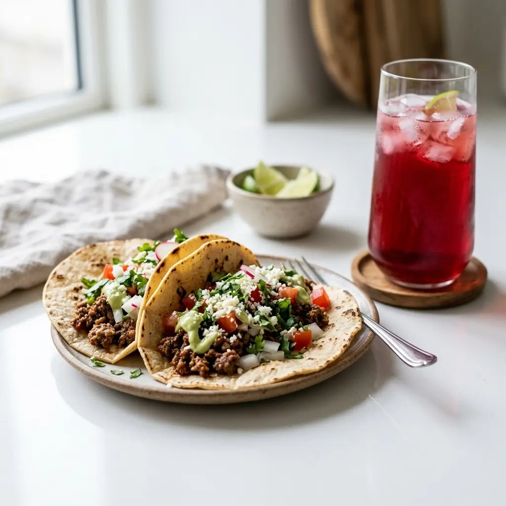Fotografie cu Tacos mexicane gata de servire