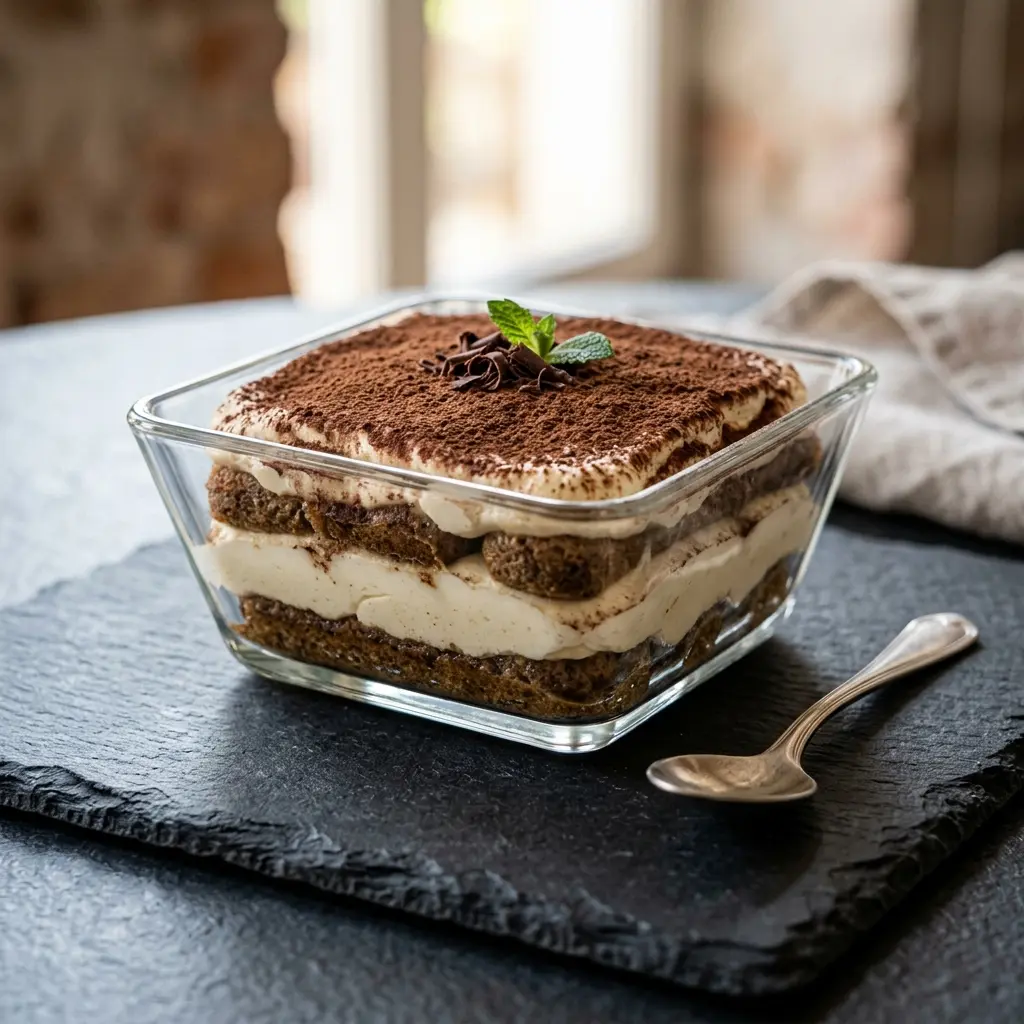 Fotografie cu Tiramisu gata de servire